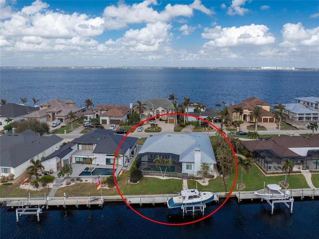 1945 Jamaica Way, Punta Gorda, FL 33950 - aerial perspective of suburban area featuring a large body of water