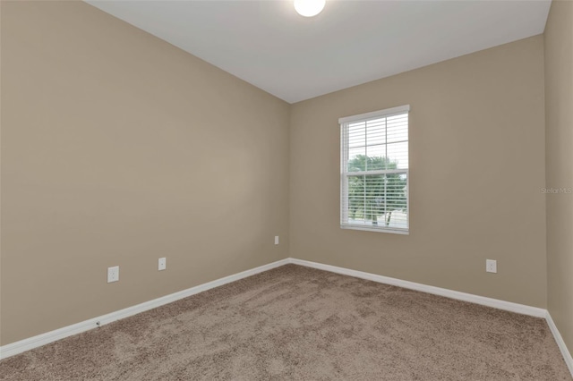 view of carpeted empty room