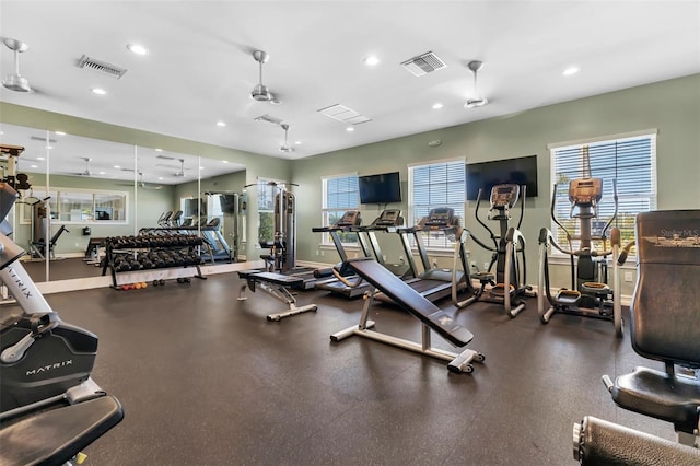 view of exercise room