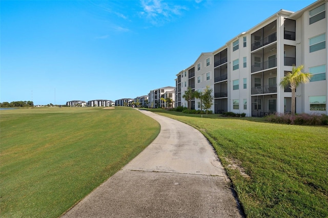 surrounding community featuring a yard