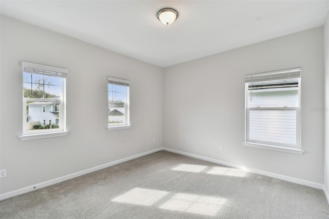 view of carpeted empty room