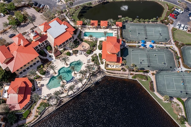 birds eye view of property