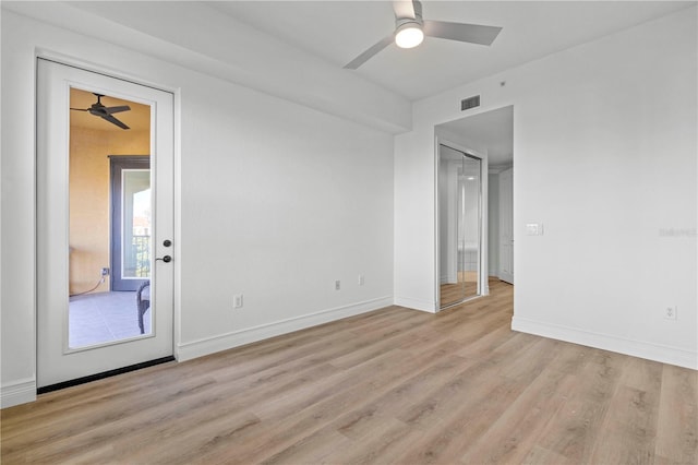 95 Vivante Blvd Unit 9534, Punta Gorda, FL 33950 - empty room with ceiling fan and light wood-type flooring