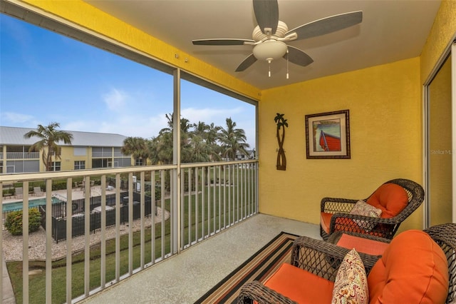 2000 Bal Harbor Blvd Unit 321, Punta Gorda, FL 33950 - balcony with ceiling fan