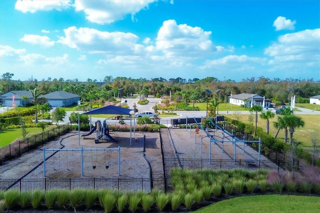 birds eye view of property