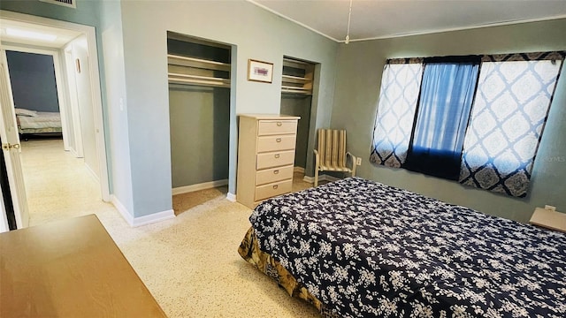 bedroom featuring a closet