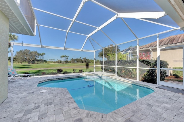 5101 Pine Shadow Ln, North Port, FL 34287 - swimming pool with a patio and a lanai