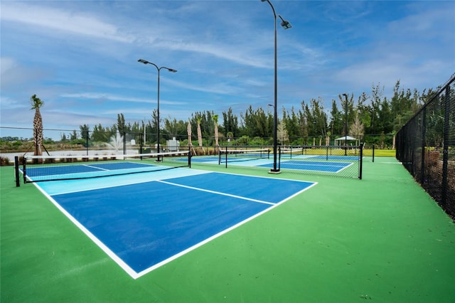 view of tennis court