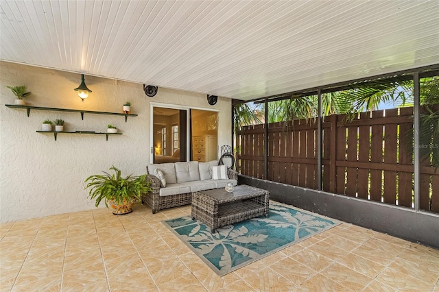 view of patio / terrace with outdoor lounge area