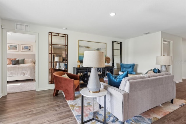 16307 Alcira Cir, Punta Gorda, FL 33955 - living room with wood finished floors and recessed lighting
