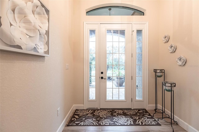 entryway featuring tile patterned floors