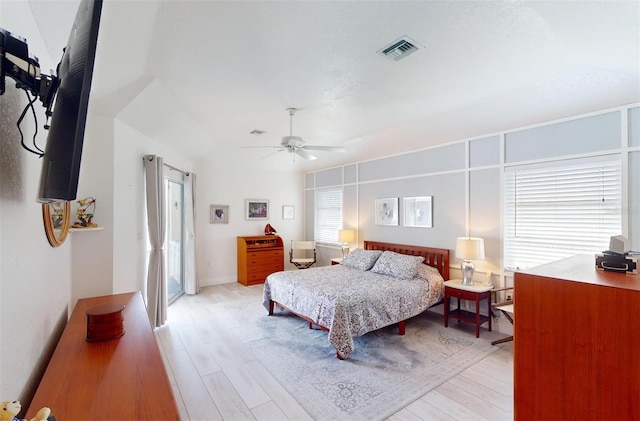 198 Coblentz St, Port Charlotte, FL 33954 - bedroom with light wood-style flooring and ceiling fan