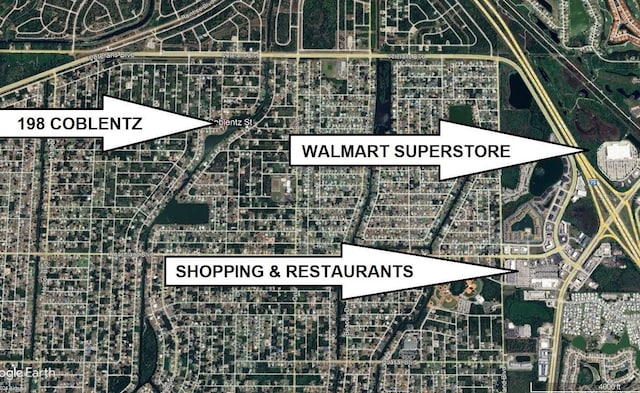 198 Coblentz St, Port Charlotte, FL 33954 - aerial map of property and surrounding area