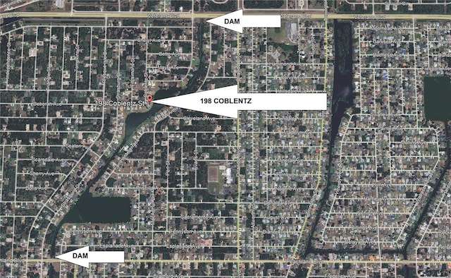 198 Coblentz St, Port Charlotte, FL 33954 - aerial view of property's location