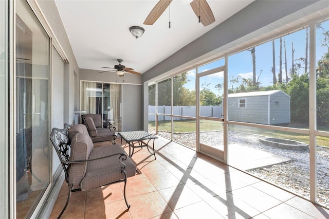 view of sunroom / solarium