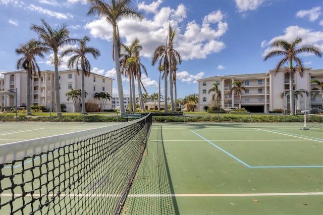 view of tennis court