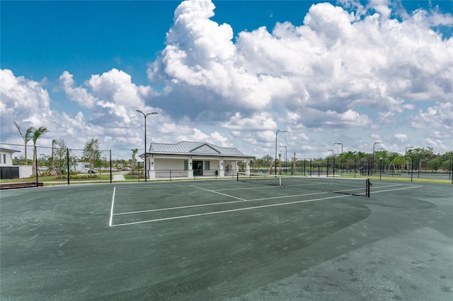 view of tennis court