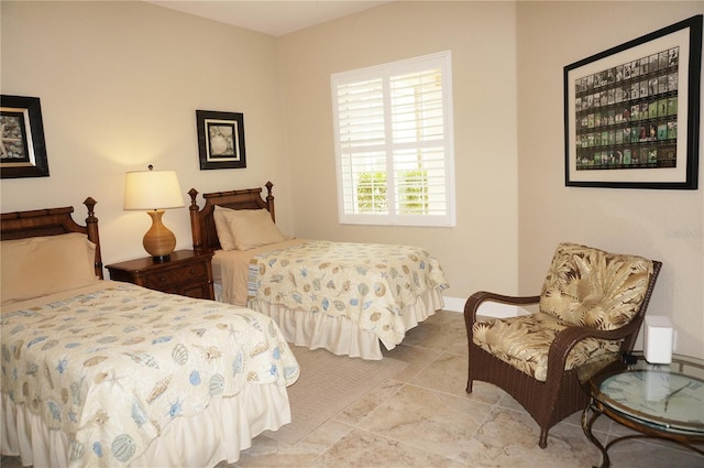 view of tiled bedroom