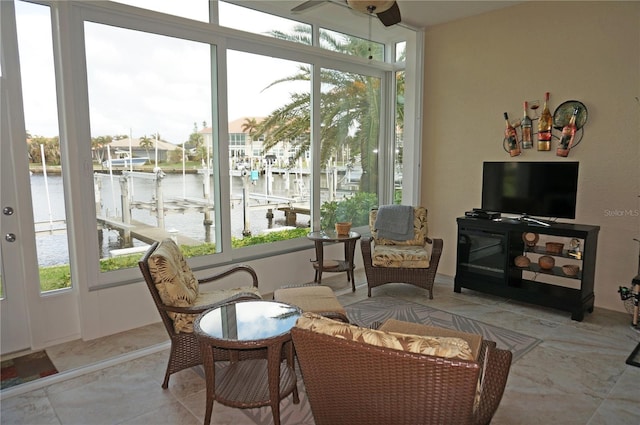 sunroom with a wealth of natural light