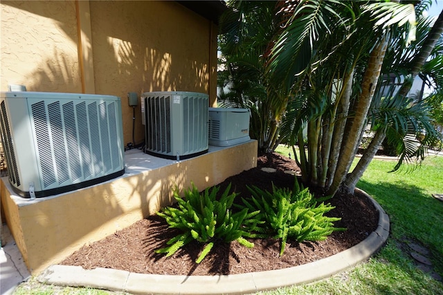 3507 Terin Ct, Punta Gorda, FL 33950 - exterior view of a central AC unit and stucco siding