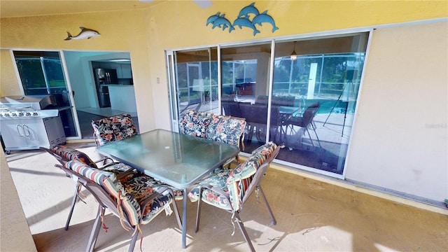 view of patio / terrace featuring grilling area