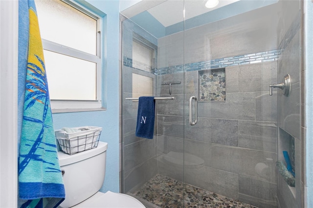 3545 Syracuse St, Port Charlotte, FL 33952 - bathroom featuring toilet and a stall shower
