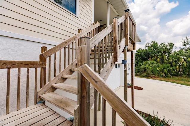 view of stairs