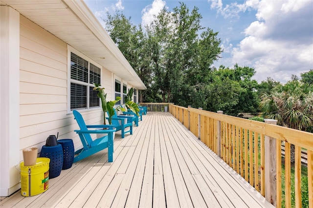 view of wooden terrace