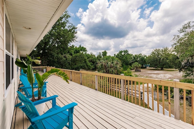 view of wooden terrace