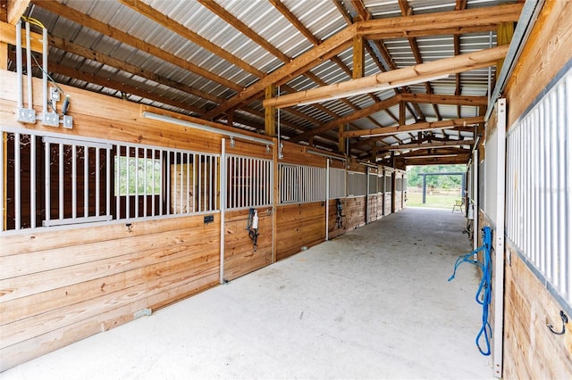 view of horse barn