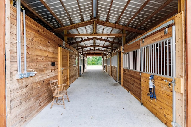 view of horse barn