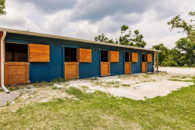 view of horse barn