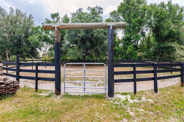 view of horse barn