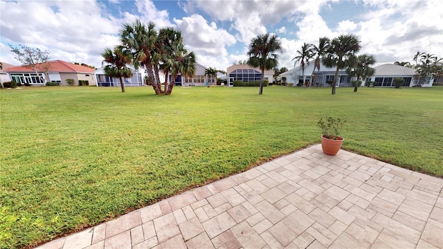 view of yard featuring a patio