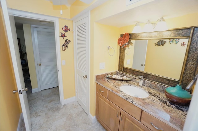 bathroom featuring vanity