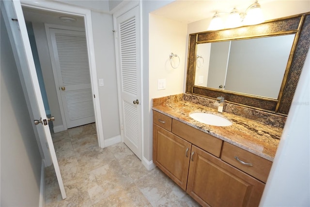 bathroom featuring vanity