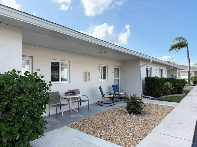 exterior space with a patio