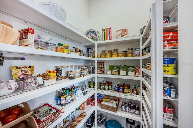 view of pantry