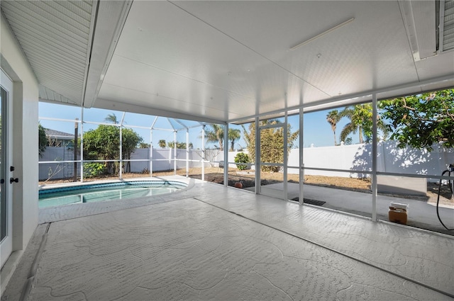 170 Chelsea Ct NW, Port Charlotte, FL 33952 - view of pool with a patio, a fenced backyard, and glass enclosure