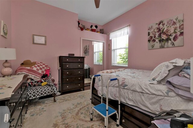 2388 Silver Palm Rd, North Port, FL 34288 - bedroom with a closet and ceiling fan