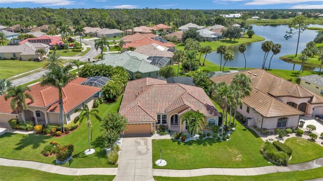 2388 Silver Palm Rd, North Port, FL 34288 - aerial view of residential area with a large body of water