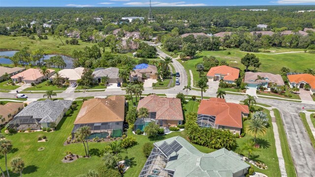 2388 Silver Palm Rd, North Port, FL 34288 - aerial view of residential area featuring a nearby body of water