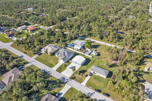 drone / aerial view featuring a residential view