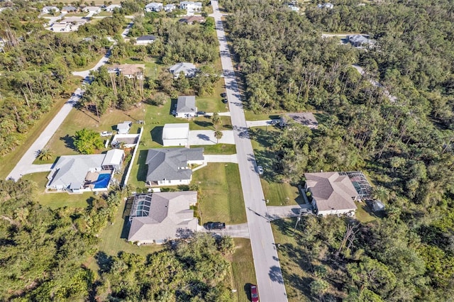 bird's eye view with a residential view