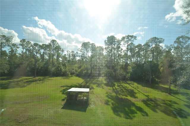 view of community featuring a yard