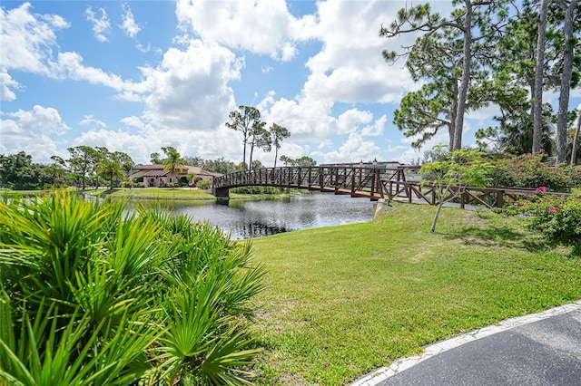 view of water feature