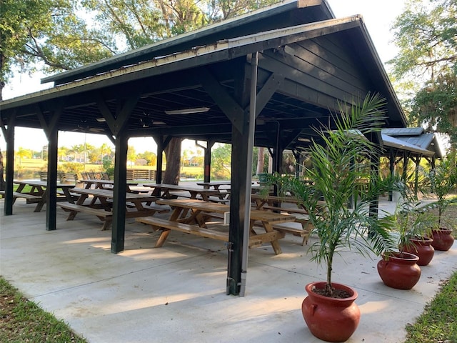 view of property's community with a gazebo