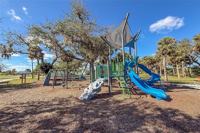 view of jungle gym