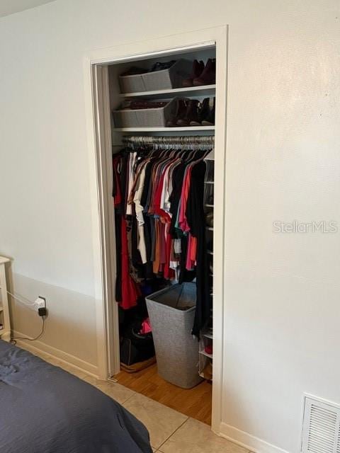 view of closet