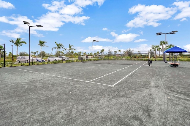 view of tennis court